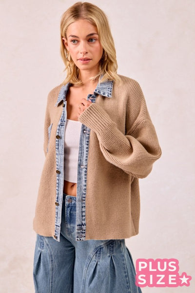 Maxine Buttoned Sweater Top