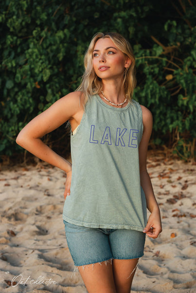Light Olive LAKE Tank