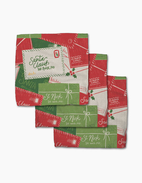 Christmas Letter Pile Dishcloth Set