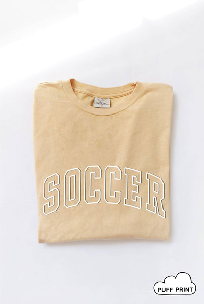 SOCCER Puff Print T-Shirt