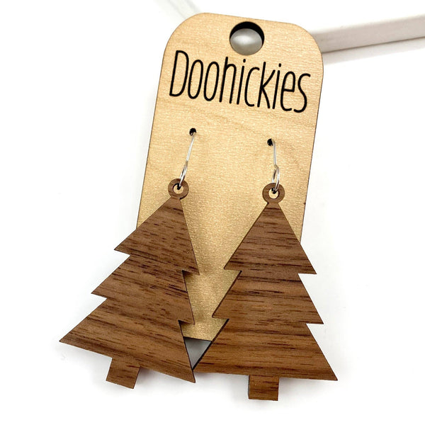 Wood Tree Christmas Dangles