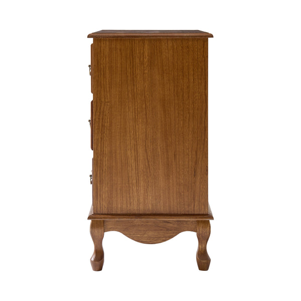 Cedar 3-Drawer Nightstand: Charcoal
