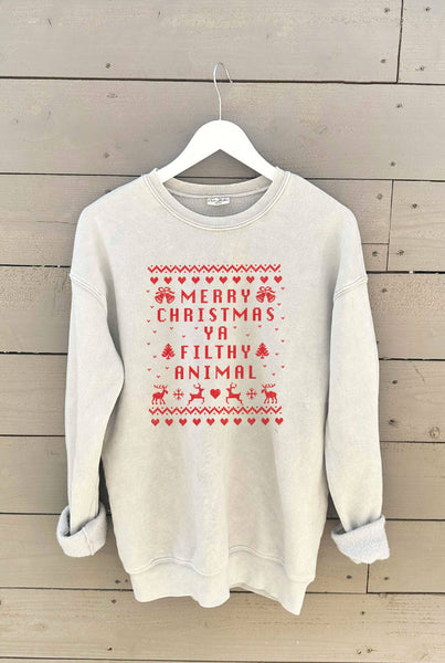 MERRY CHRISTMAS YA MAROON Sweatshirt