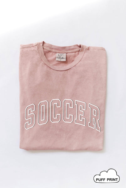 SOCCER Puff Print T-Shirt