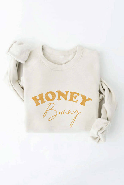 HONEY BUNNY Sweatshirt: Eggshell