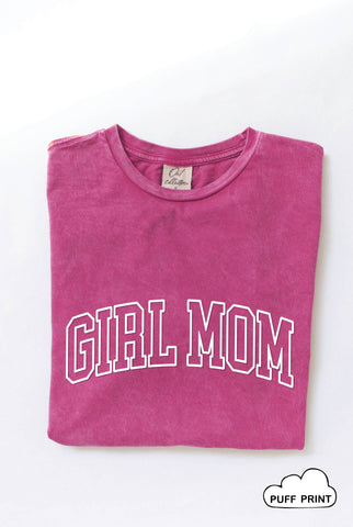 Fuchsia GIRL MOM Tee