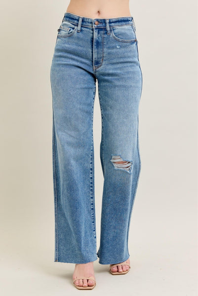 Erica Vintage Washed Wide Leg Jeans