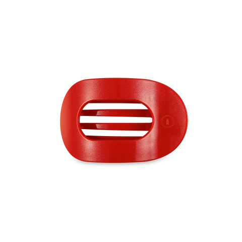 Red Small Round Flat Hair Clip