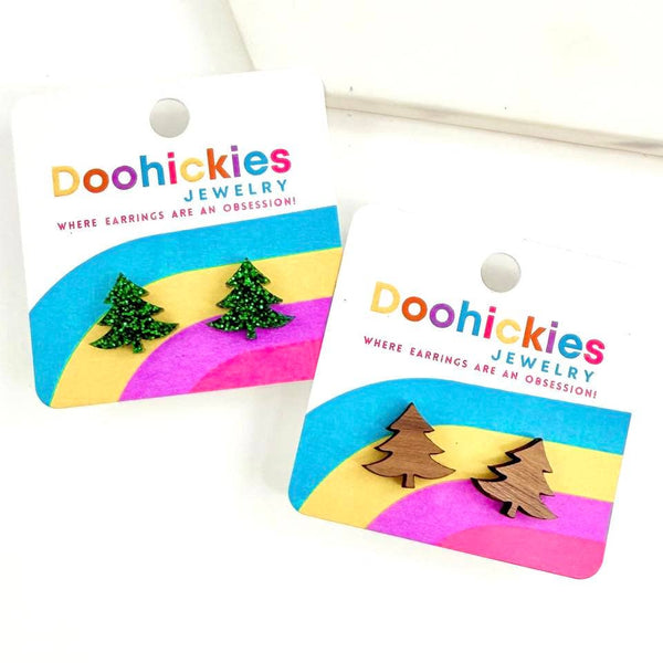 Swoopy Tree Stud Earrings
