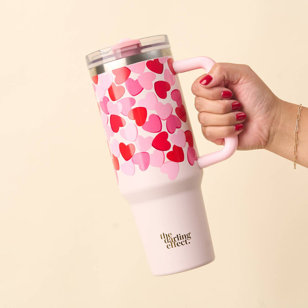 Blushing Hearts 40oz. Tumbler