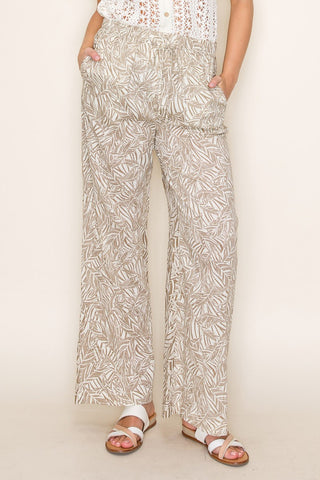Tropical Print Pants