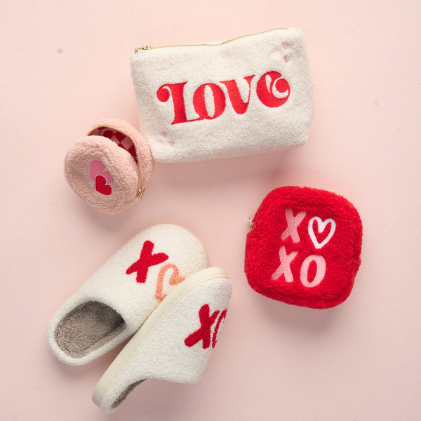 XOXO Square Teddy Pouch