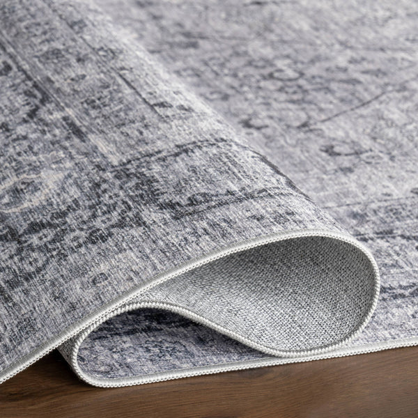 Bayberry Spill Proof Vintage Machine Washable Area Rug: Brown / 3' x 5'