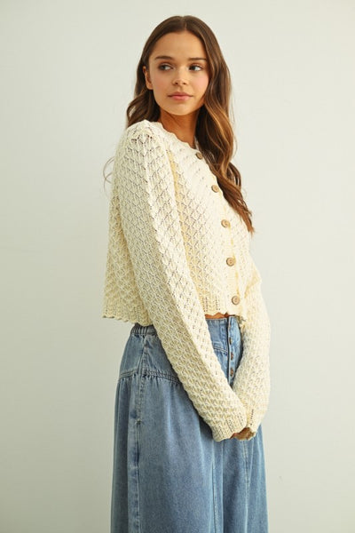 Shayla Scalloped Cardigan