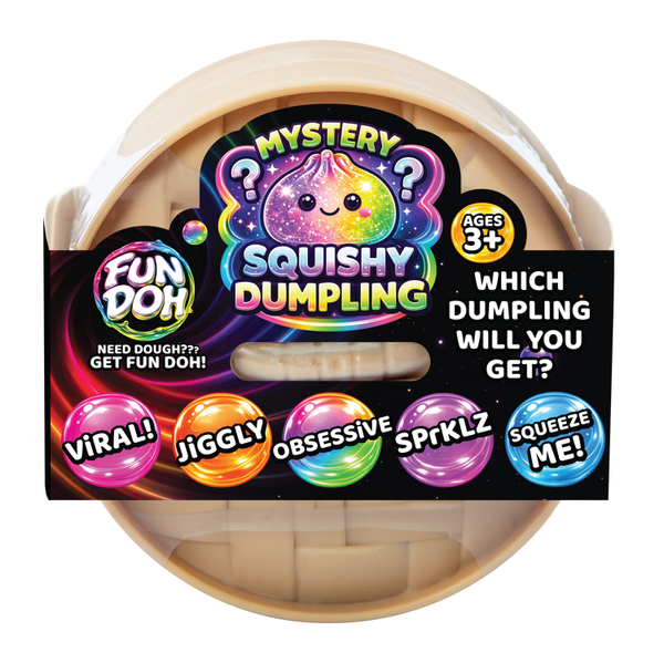 Fun Doh Mystery Dumpling Squishy Toy | 12-Piece Display: Wholesale Price