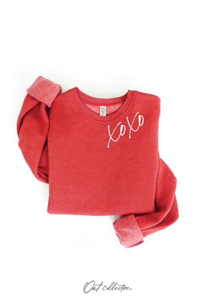 XOXO Graphic Sweatshirt: MAUVE