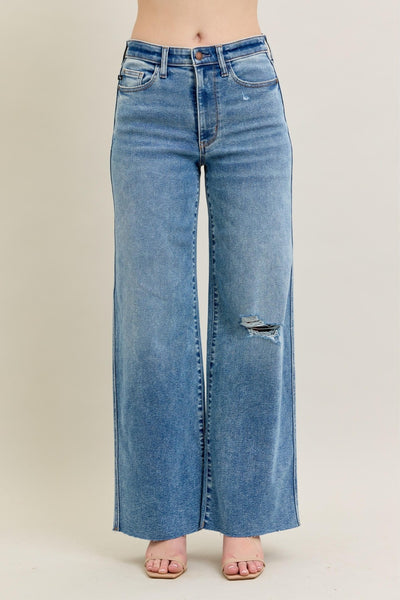Erica Vintage Washed Wide Leg Jeans