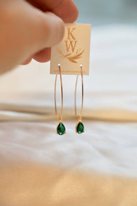 Emerald Teardrop Earrings