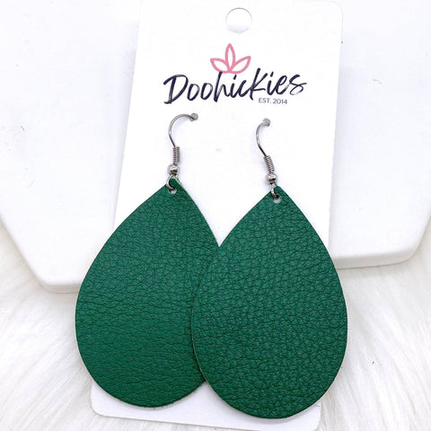 Green Christmas Teardrops