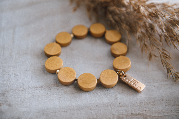 Lightweight Wood Stackable Bracelets : Black