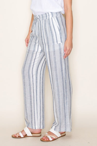 Tracy Striped Linen Pants