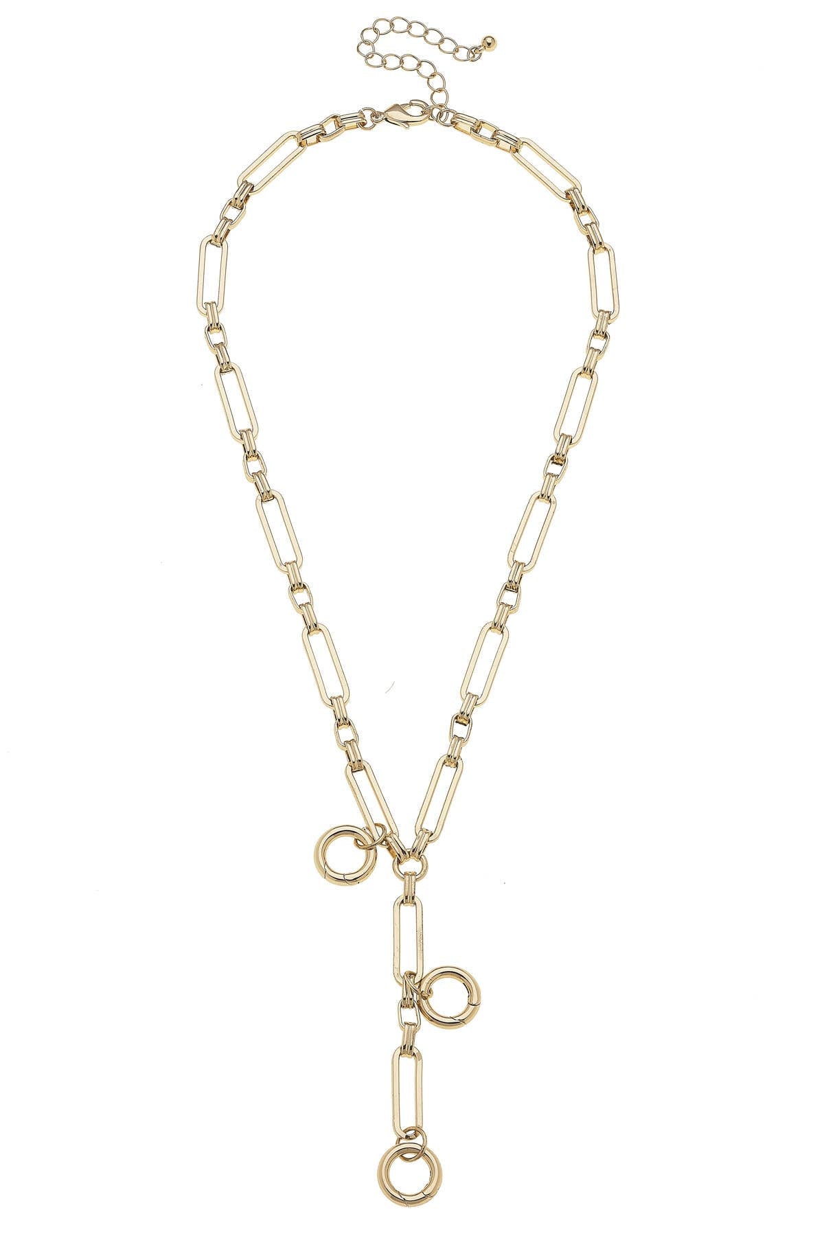 Bella Multi-Charm Lariat Necklace