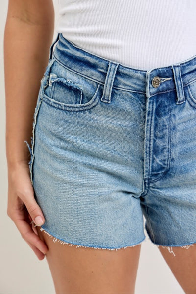 Sally Raw Hem Side Seam Shorts