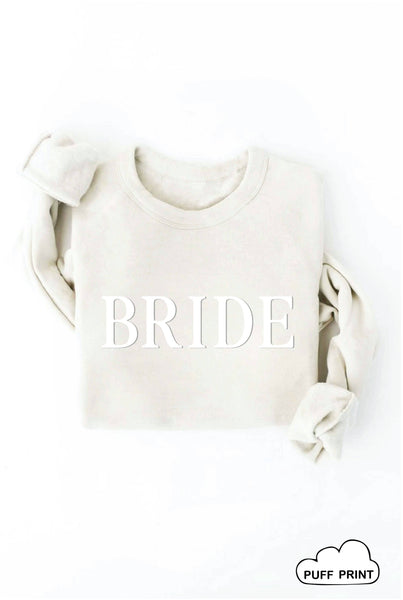 BRIDE PUFF Mauve Graphic Sweatshirt