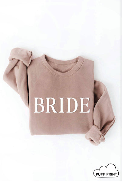 BRIDE PUFF Mauve Graphic Sweatshirt