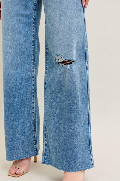 Erica Vintage Washed Wide Leg Jeans