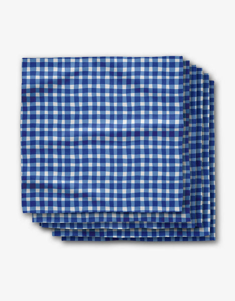 Summer Plaid Dinner Napkin Set