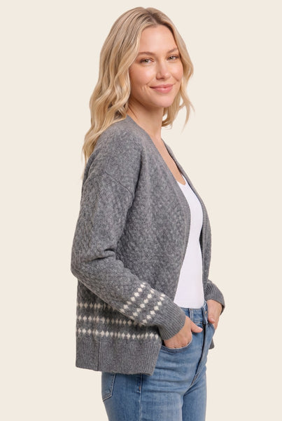 Honeycomb Textured Cardigan