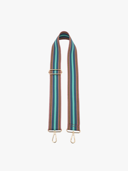 Pink/Gold Striped Guitar Strap