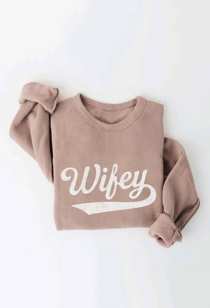 WIFEY Rose Graphic Sweatshirt