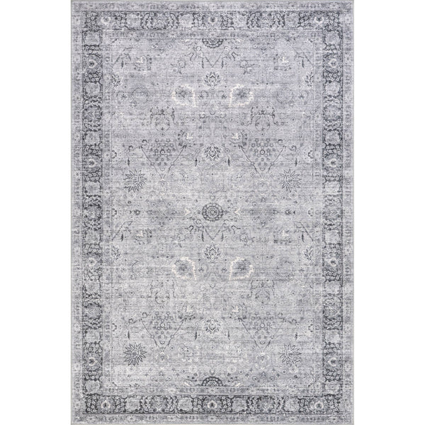 Bayberry Spill Proof Vintage Machine Washable Area Rug: Brown / 3' x 5'