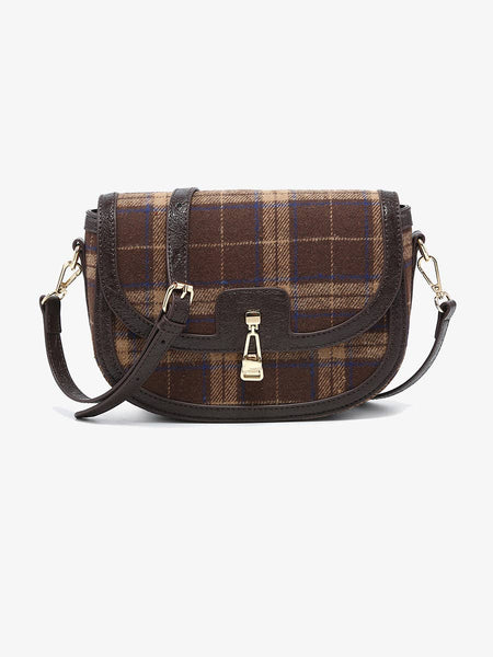 Calloway Plaid Contrast Crossbody Bag