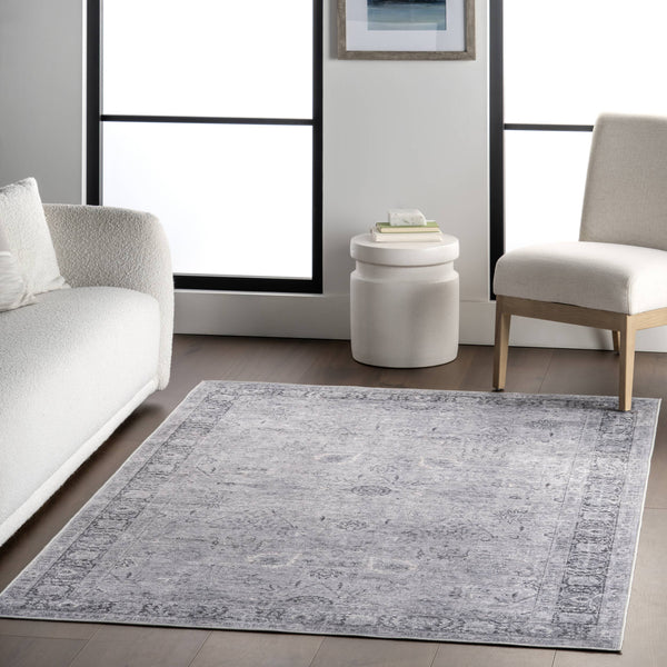 Bayberry Spill Proof Vintage Machine Washable Area Rug: Brown / 3' x 5'