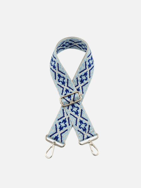 Black/Blue Tribal Guitar Strap
