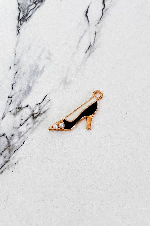 Pearl Black Heel Charm