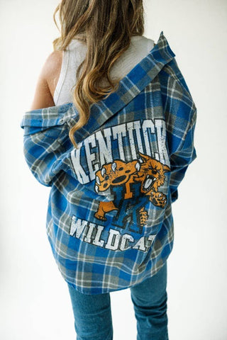 Kentucky Varsity Oversized Plaid