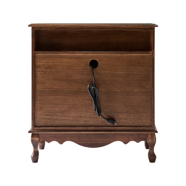 Cedar 3-Drawer Nightstand: Charcoal