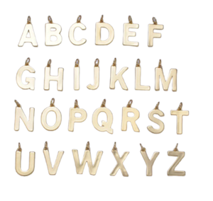 Large Gold Letter Charms