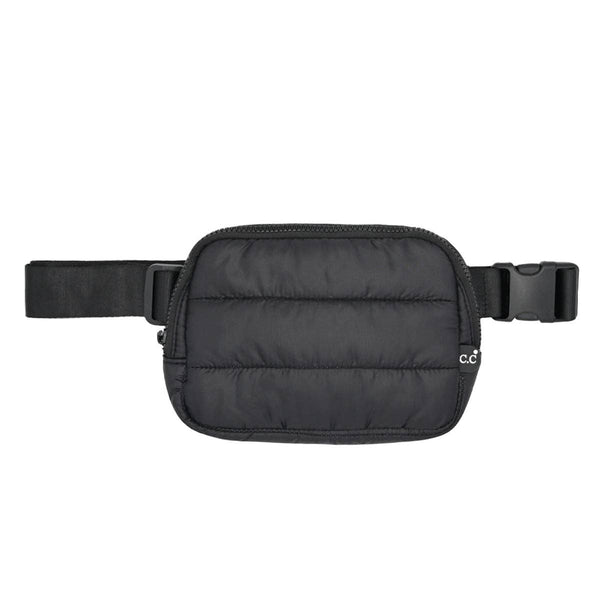 Olive Puffer Belt Bag