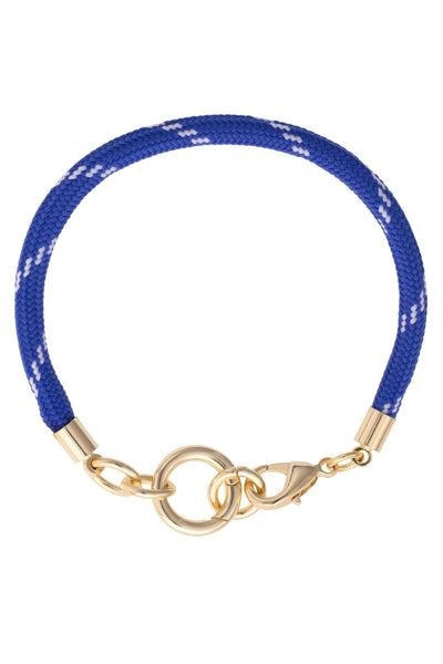 Goldie Paracord Charm Bracelet Base: Blue