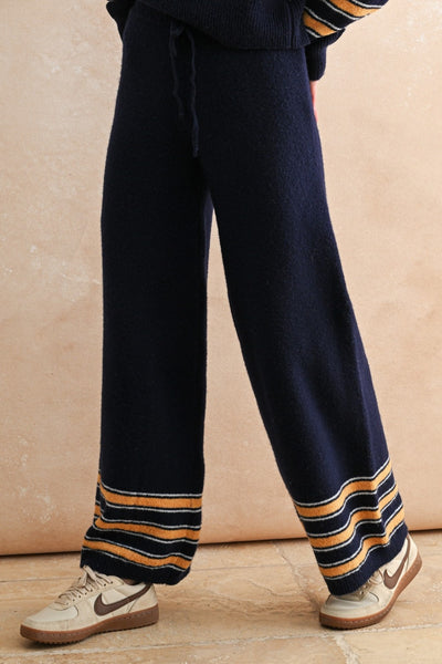 Lexi Striped Border Knit Pants