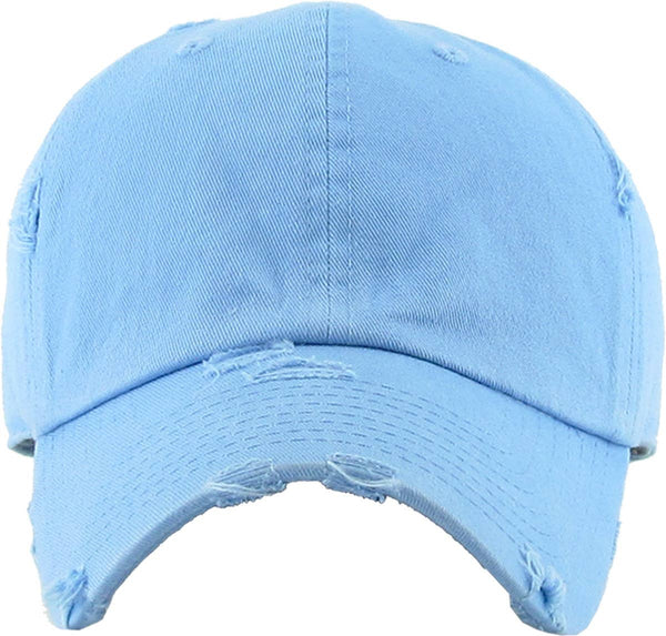 Custom Hats with Letters/ Numbers: Sky Blue