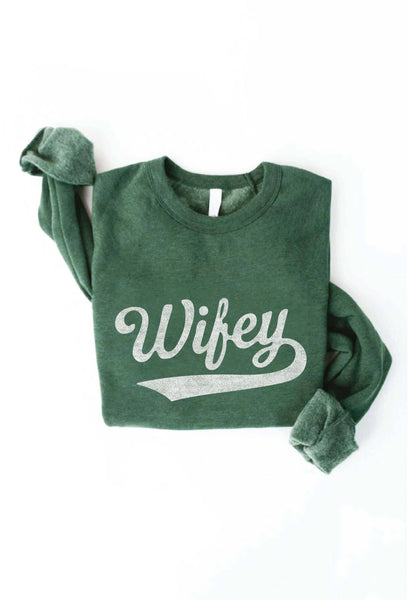 WIFEY Rose Graphic Sweatshirt