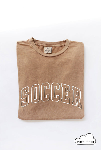 SOCCER Puff Print T-Shirt