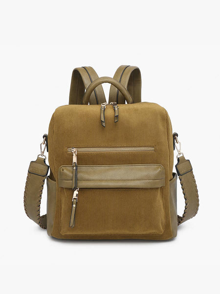 Amelia Corduroy Convertible Backpack