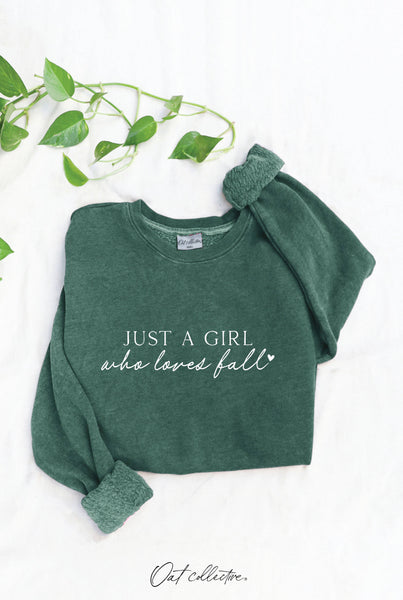 JUST A GIRL WHO LOVES FALL Sweatshirt